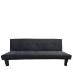 Καναπές Κρεβάτι Τριθέσιος ArteLibre NAHELE Μαύρο Ύφασμα 179x82.5x78cm