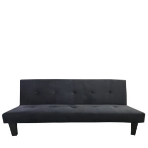 Καναπές Κρεβάτι Τριθέσιος ArteLibre NAHELE Μαύρο Ύφασμα 179x82.5x78cm