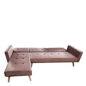 Καναπές Κρεβάτι Γωνιακός ArteLibre EMILIA Σάπιο Μήλο Ύφασμα 267x153x85cm - Image 3