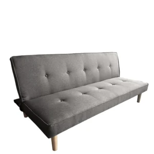 Καναπές Κρεβάτι Τριθέσιος ArteLibre MARILINA Γκρι Ύφασμα 181x86x75cm - Image 2