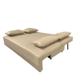 Καναπές Κρεβάτι Τριθέσιος ArteLibre URBAN LOUNGE 3S Ανοιχτό Καφέ Ύφασμα 194x93x72cm - Image 2