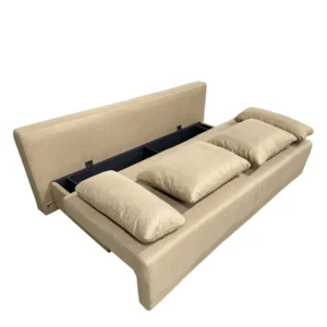 Καναπές Κρεβάτι Τριθέσιος ArteLibre URBAN LOUNGE 3S Ανοιχτό Καφέ Ύφασμα 194x93x72cm - Image 4