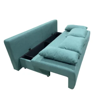 Καναπές Κρεβάτι Τριθέσιος ArteLibre URBAN LOUNGE 3S Τιρκουάζ Ύφασμα 194x93x72cm - Image 4