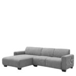 Καναπές Γωνιακός Αναστρέψιμος ArteLibre TRIANA Γκρι Ύφασμα 287x161x71cm - Image 3