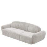 Καναπές Κρεβάτι Τριθέσιος ArteLibre SCULPTA Μπεζ Ύφασμα 234x88x75cm - Image 2