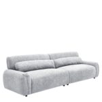Καναπές Τετραθέσιος ArteLibre VORTICA Γκρι Ύφασμα 280x85x78cm - Image 2