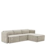 Καναπές Γωνιακός Αναστρέψιμος ArteLibre MAFFEI Μπεζ Ύφασμα 268x163x76cm - Image 2