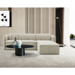 Καναπές Γωνιακός Αναστρέψιμος ArteLibre MAFFEI Μπεζ Ύφασμα 268x163x76cm - Image 6