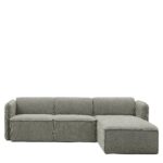 Καναπές Γωνιακός Αναστρέψιμος ArteLibre MAFFEI Γκρι Ύφασμα 268x163x76cm