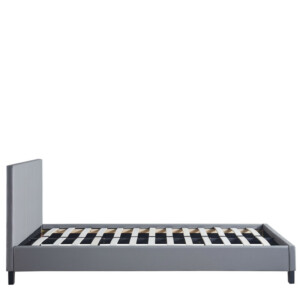 Κρεβάτι ArteLibre AZALEA Γκρι PU 213x131x88cm (Στρώμα 120x200cm) - Image 2