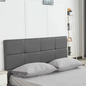 Κρεβάτι ArteLibre ANEMONE Γκρι PU 216x160.5x93cm (Στρώμα 150x200cm) - Image 4