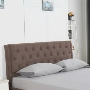 Κρεβάτι ArteLibre ASTER Σκούρο Καφέ Ύφασμα Με Αποθηκευτικό Χώρο 216x170.5x103cm (Στρώμα 160x200cm) - Image 6