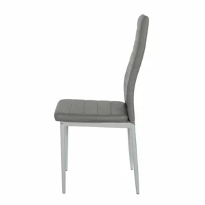 Καρέκλα ArteLibre ROSE Σκούρο Γκρι PVC 53x39x96cm - Image 4