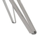 Τραπέζι ArteLibre BIHOR Διάφανο/Χρώμιο Γυαλί/Μέταλλο 80x80x75cm - Image 4