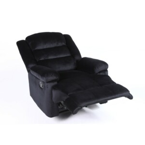 Πολυθρόνα Ανακλινόμενη ArteLibre CARINAE Μαύρο Βελούδο 93x90x100cm - Image 11