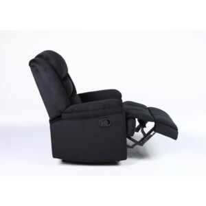 Πολυθρόνα Ανακλινόμενη ArteLibre CARINAE Μαύρο Βελούδο 93x90x100cm - Image 14