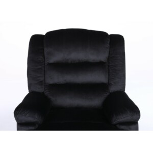 Πολυθρόνα Ανακλινόμενη ArteLibre CARINAE Μαύρο Βελούδο 93x90x100cm - Image 3