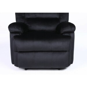 Πολυθρόνα Ανακλινόμενη ArteLibre CARINAE Μαύρο Βελούδο 93x90x100cm - Image 4