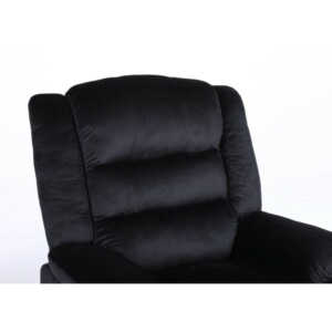 Πολυθρόνα Ανακλινόμενη ArteLibre CARINAE Μαύρο Βελούδο 93x90x100cm - Image 5