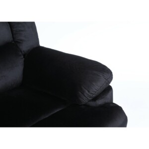 Πολυθρόνα Ανακλινόμενη ArteLibre CARINAE Μαύρο Βελούδο 93x90x100cm - Image 6