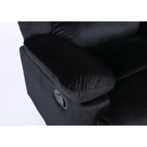 Πολυθρόνα Ανακλινόμενη ArteLibre CARINAE Μαύρο Βελούδο 93x90x100cm - Image 7