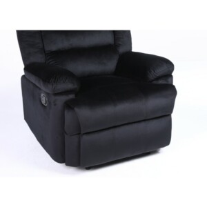 Πολυθρόνα Ανακλινόμενη ArteLibre CARINAE Μαύρο Βελούδο 93x90x100cm - Image 9