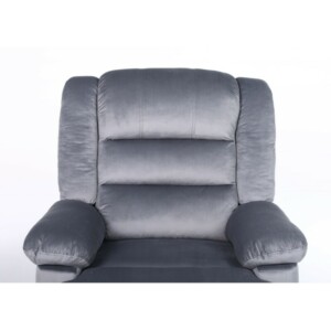 Πολυθρόνα Ανακλινόμενη ArteLibre CARINAE Γκρι Βελούδο 93x90x100cm - Image 16