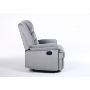 Πολυθρόνα Ανακλινόμενη ArteLibre CARINAE Γκρι Βελούδο 93x90x100cm - Image 3