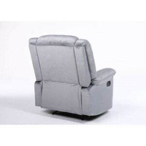 Πολυθρόνα Ανακλινόμενη ArteLibre CARINAE Γκρι Βελούδο 93x90x100cm - Image 4