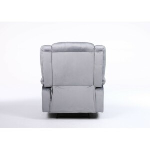 Πολυθρόνα Ανακλινόμενη ArteLibre CARINAE Γκρι Βελούδο 93x90x100cm - Image 5