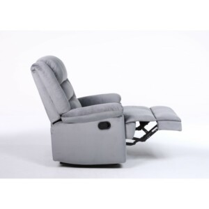 Πολυθρόνα Ανακλινόμενη ArteLibre CARINAE Γκρι Βελούδο 93x90x100cm - Image 6