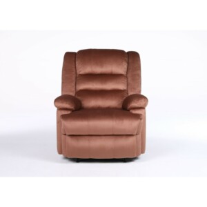 Πολυθρόνα Ανακλινόμενη ArteLibre CARINAE Καφέ Βελούδο 93x90x100cm - Image 2