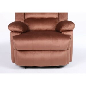 Πολυθρόνα Ανακλινόμενη ArteLibre CARINAE Καφέ Βελούδο 93x90x100cm - Image 4