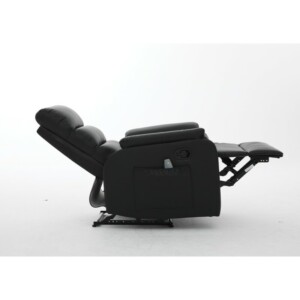 Πολυθρόνα Ανακλινόμενη ArteLibre RIGIL Με Λειτουργία Μασάζ Μαύρο PU 75x87x102cm - Image 14