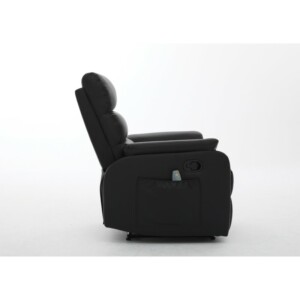 Πολυθρόνα Ανακλινόμενη ArteLibre RIGIL Με Λειτουργία Μασάζ Μαύρο PU 75x87x102cm - Image 16