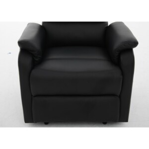 Πολυθρόνα Ανακλινόμενη ArteLibre RIGIL Με Λειτουργία Μασάζ Μαύρο PU 75x87x102cm - Image 4