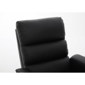 Πολυθρόνα Ανακλινόμενη ArteLibre RIGIL Με Λειτουργία Μασάζ Μαύρο PU 75x87x102cm - Image 5