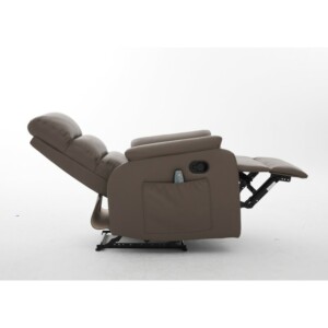 Πολυθρόνα Ανακλινόμενη ArteLibre RIGIL Με Λειτουργία Μασάζ Καφέ PU 75x87x102cm - Image 14
