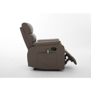 Πολυθρόνα Ανακλινόμενη ArteLibre RIGIL Με Λειτουργία Μασάζ Καφέ PU 75x87x102cm - Image 15