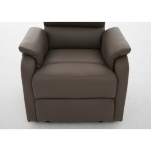 Πολυθρόνα Ανακλινόμενη ArteLibre RIGIL Με Λειτουργία Μασάζ Καφέ PU 75x87x102cm - Image 4