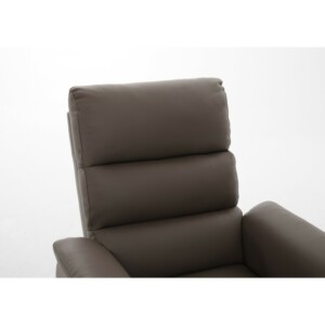 Πολυθρόνα Ανακλινόμενη ArteLibre RIGIL Με Λειτουργία Μασάζ Καφέ PU 75x87x102cm - Image 5