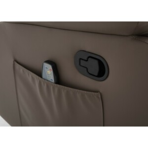 Πολυθρόνα Ανακλινόμενη ArteLibre RIGIL Με Λειτουργία Μασάζ Καφέ PU 75x87x102cm - Image 9