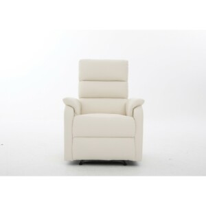 Πολυθρόνα Ανακλινόμενη ArteLibre RIGIL Με Λειτουργία Μασάζ Μπεζ PU 75x87x102cm - Image 2