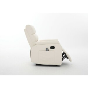 Πολυθρόνα Ανακλινόμενη ArteLibre RIGIL Με Λειτουργία Μασάζ Μπεζ PU 75x87x102cm - Image 15