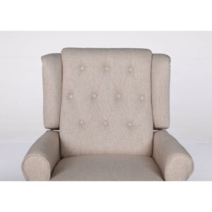 Πολυθρόνα Ανακλινόμενη ArteLibre ALNAIR Μπεζ Ύφασμα 78x85x104cm - Image 3