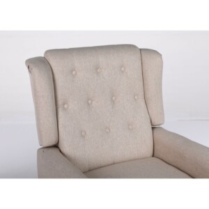 Πολυθρόνα Ανακλινόμενη ArteLibre ALNAIR Μπεζ Ύφασμα 78x85x104cm - Image 5