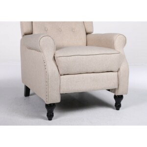 Πολυθρόνα Ανακλινόμενη ArteLibre ALNAIR Μπεζ Ύφασμα 78x85x104cm - Image 8