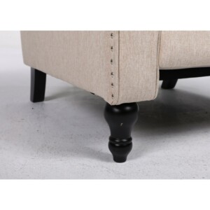 Πολυθρόνα Ανακλινόμενη ArteLibre ALNAIR Μπεζ Ύφασμα 78x85x104cm - Image 9