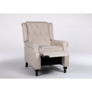 Πολυθρόνα Ανακλινόμενη ArteLibre ALNAIR Μπεζ Ύφασμα 78x85x104cm - Image 10