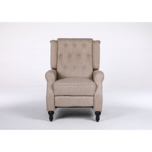 Πολυθρόνα Ανακλινόμενη ArteLibre ALNAIR Καφέ Ύφασμα 78x85x104cm - Image 2